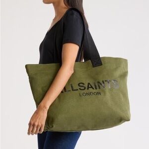 Allsaints green tote